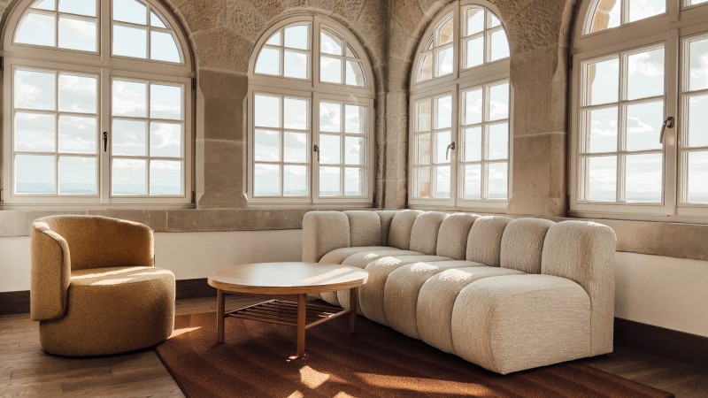 lounge with chair and sofa