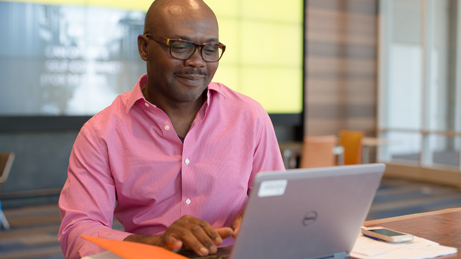 Man at a laptop Man at a laptop