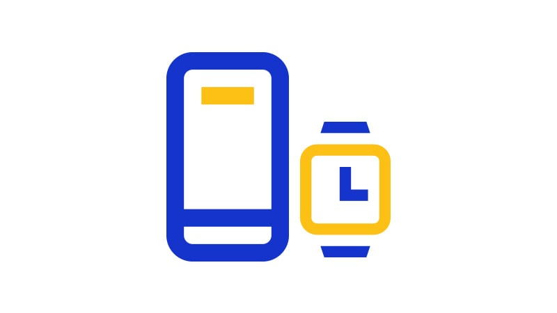 mobile and watch icon